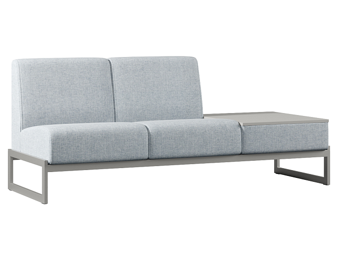 Двухместный диван со столиком слева Smart SM-02 SM-02.ST(L) Ткань Ромео 013