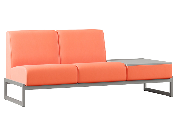 Двухместный диван со столиком слева Smart SM-02 SM-02.ST(L) Экокожа Oregon 23