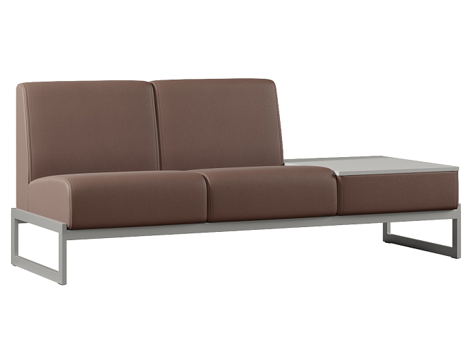 Двухместный диван со столиком слева Smart SM-02 SM-02.ST(L) Экокожа Oregon 26