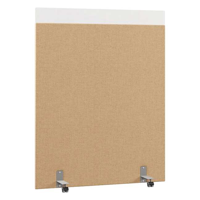 Перегородка акустическая на роликовых опорах Призма ПЗ.АЛ.Р-140/180 Рогожка Kiton 03