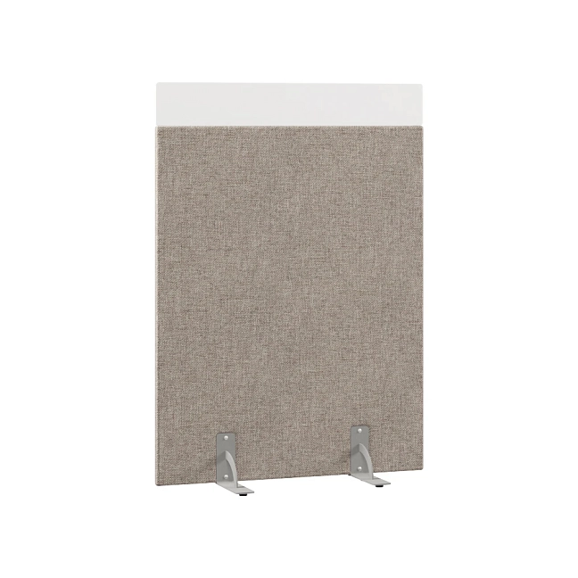 Перегородка акустическая на стационарных опорах Призма ПЗ.АЛ.С-80/150 Рогожка Kiton 04