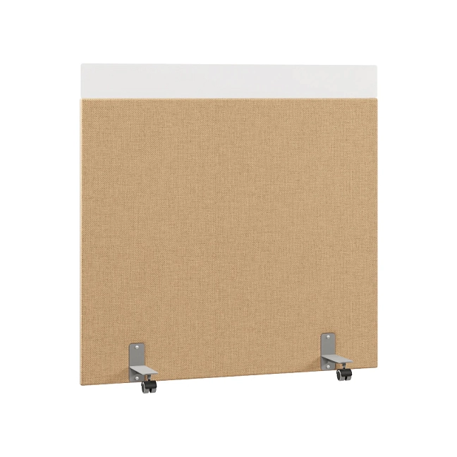 Перегородка акустическая на роликовых опорах Призма ПЗ.АЛ.Р-140/140 Рогожка Kiton 03