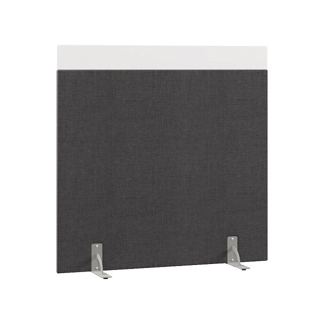 Перегородка акустическая на стационарных опорах Призма ПЗ.АЛ.С-140/140 Рогожка Kiton 07