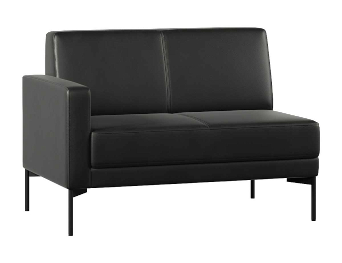 Диван с подлокотником двухместный  правый Статус СТ-1П.02(П) Экокожа Oregon 16