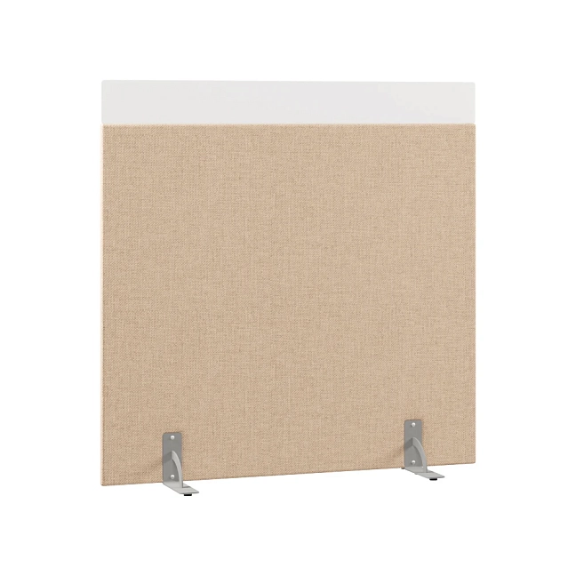 Перегородка акустическая на стационарных опорах Призма ПЗ.АЛ.С-140/150 Рогожка Kiton 02