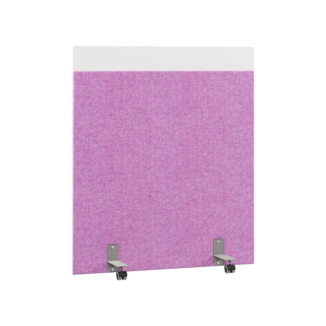 Перегородка акустическая на роликовых опорах Призма ПЗ.АЛ.Р-120/150 Рогожка Kiton 13