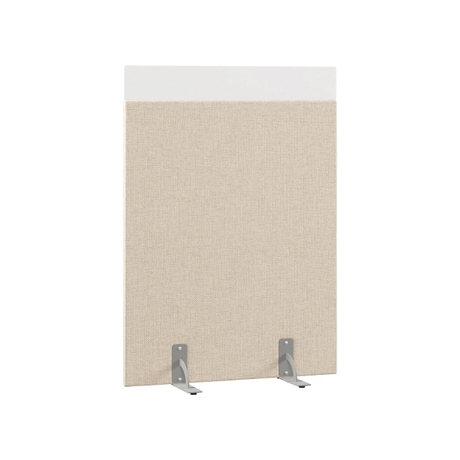 Перегородка акустическая на стационарных опорах Призма ПЗ.АЛ.С-100/150 Рогожка Kiton 01