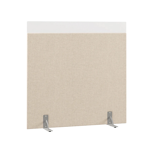 Перегородка акустическая на стационарных опорах Призма ПЗ.АЛ.С-140/150 Рогожка Kiton 01