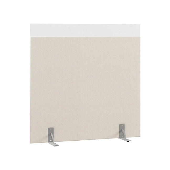 Перегородка акустическая на стационарных опорах Призма ПЗ.АЛ.С-140/140 Ткань Ромео 02