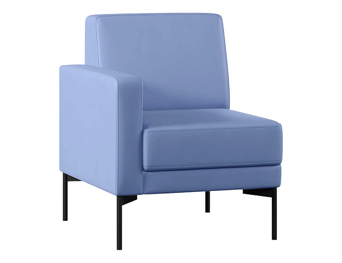 Диван с подлокотником одноместный правый Статус СТ-1П.01(П) Экокожа Oregon 03