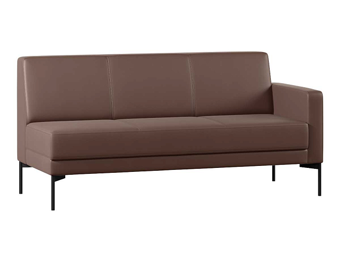 Диван с подлокотником трехместный левый Статус СТ-1П.03(Л) Экокожа Oregon 26