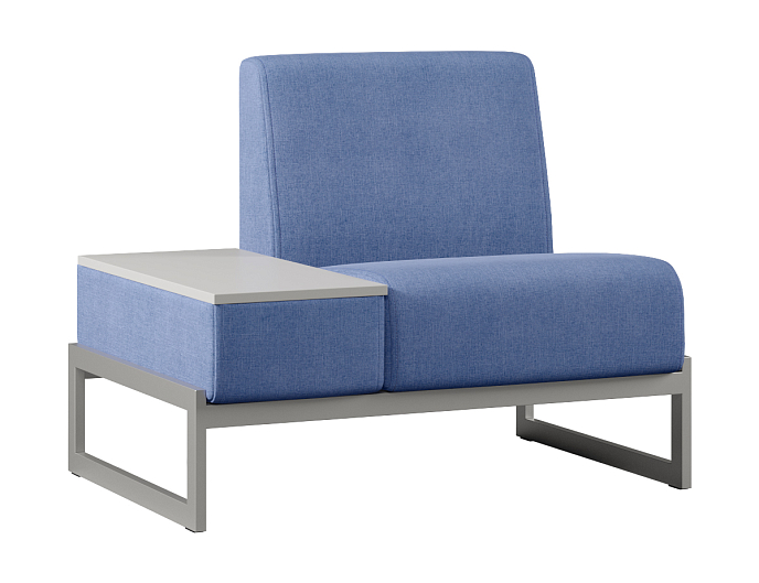 Мягкое кресло со столиком справа Smart SM-01.ST(R) Ткань Ромео 011