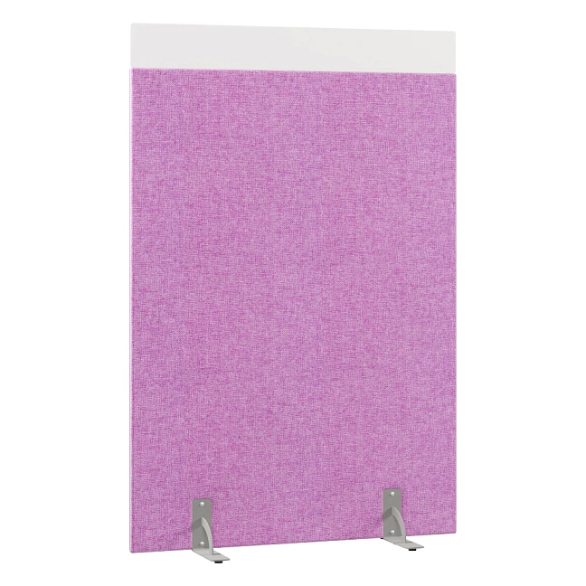 Перегородка акустическая на стационарных опорах Призма ПЗ.АЛ.С-120/180 Рогожка Kiton 13