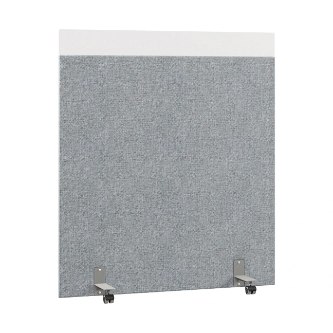 Перегородка акустическая на роликовых опорах Призма ПЗ.АЛ.Р-140/160 Рогожка Kiton 06