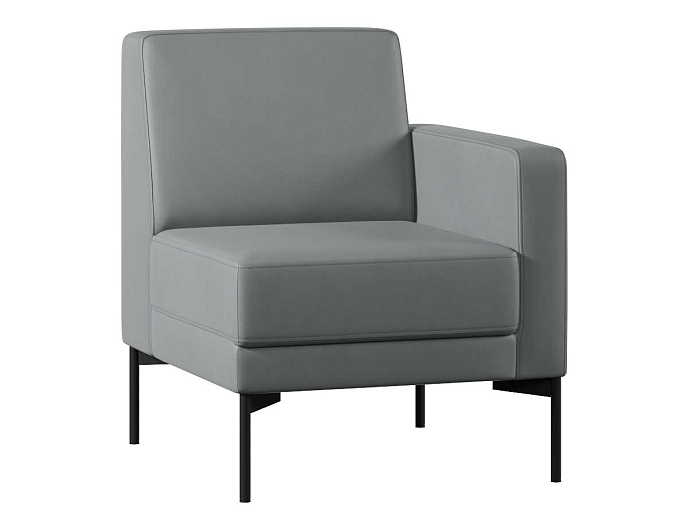 Диван с подлокотником одноместный левый Статус СТ-1П.01(Л) Экокожа Oregon 17