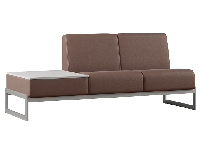 Двухместный диван со столиком справа Smart SM-02 SM-02.ST(R) Экокожа Oregon 26