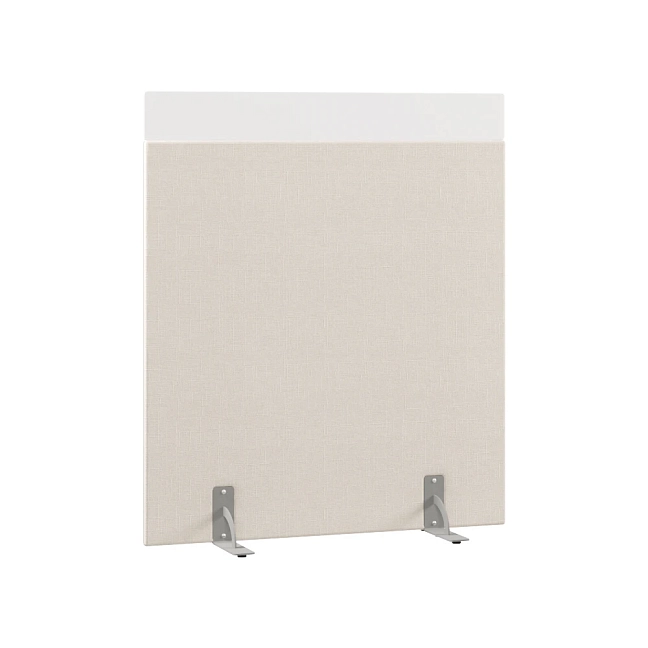 Перегородка акустическая на стационарных опорах Призма ПЗ.АЛ.С-120/140 Ткань Ромео 02