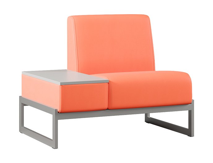 Мягкое кресло со столиком справа Smart SM-01.ST(R) Экокожа Oregon 23