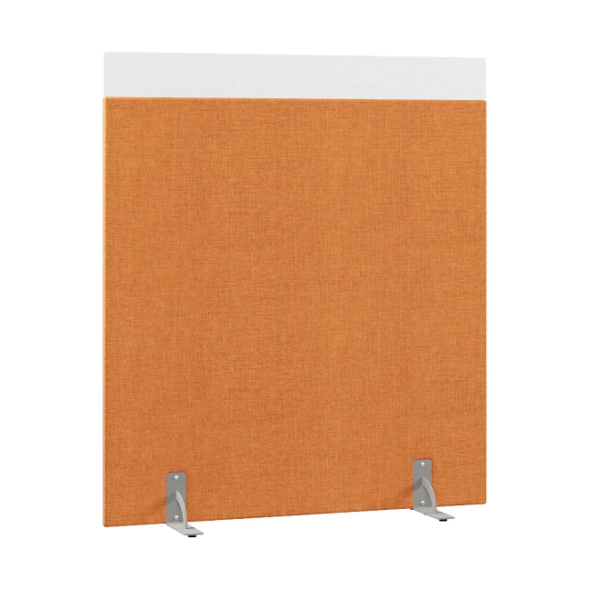 Перегородка акустическая на стационарных опорах Призма ПЗ.АЛ.С-140/160 Рогожка Kiton 09