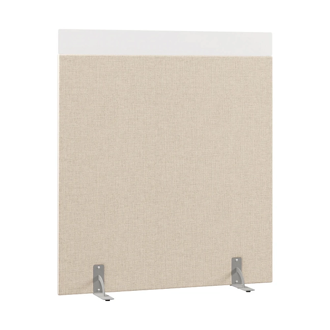 Перегородка акустическая на стационарных опорах Призма ПЗ.АЛ.С-140/160 Рогожка Kiton 01