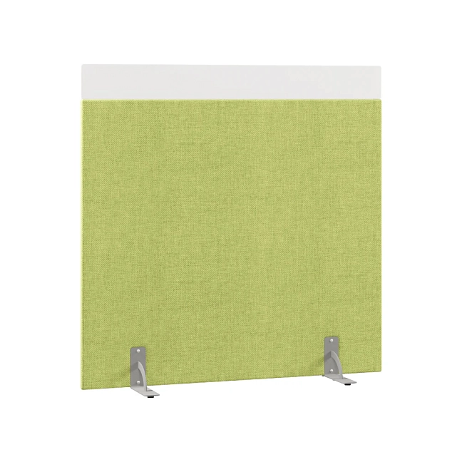 Перегородка акустическая на стационарных опорах Призма ПЗ.АЛ.С-140/150 Рогожка Kiton 08