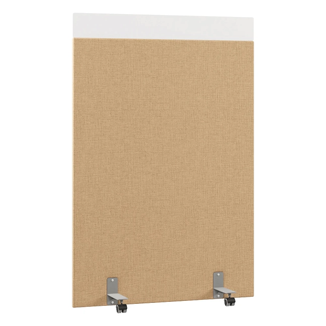 Перегородка акустическая на роликовых опорах Призма ПЗ.АЛ.Р-120/180 Рогожка Kiton 03