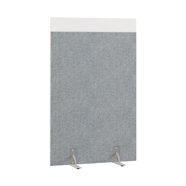 Перегородка акустическая на стационарных опорах Призма ПЗ.АЛ.С-80/160 Рогожка Kiton 06