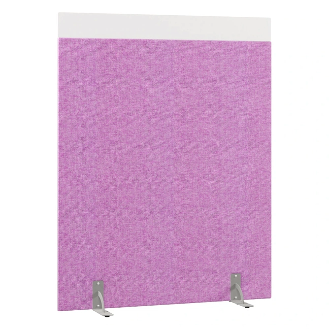 Перегородка акустическая на стационарных опорах Призма ПЗ.АЛ.С-140/180 Рогожка Kiton 13