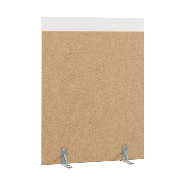 Перегородка акустическая на стационарных опорах Призма ПЗ.АЛ.С-120/160 Рогожка Kiton 03