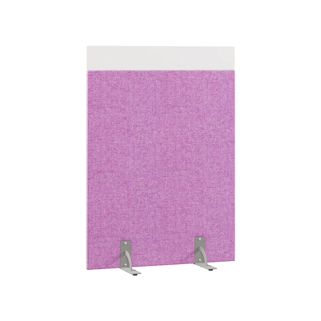 Перегородка акустическая на стационарных опорах Призма ПЗ.АЛ.С-70/140 Рогожка Kiton 13