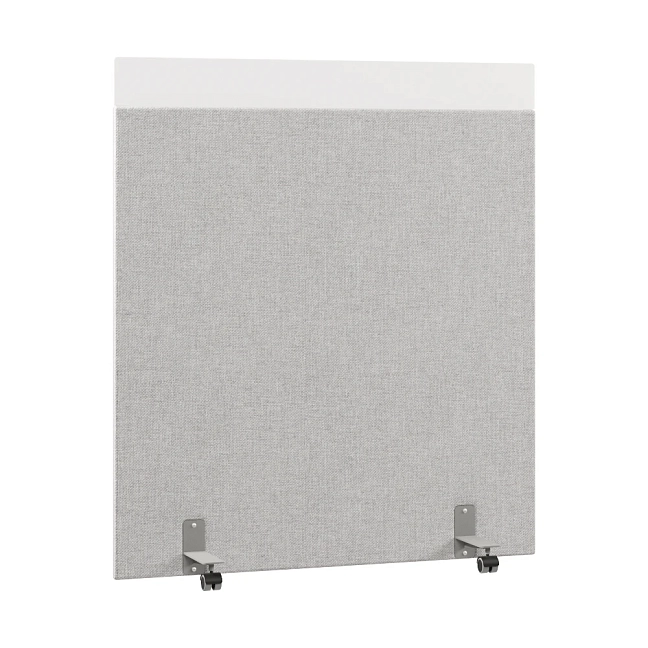 Перегородка акустическая на роликовых опорах Призма ПЗ.АЛ.Р-140/160 Рогожка Kiton 05