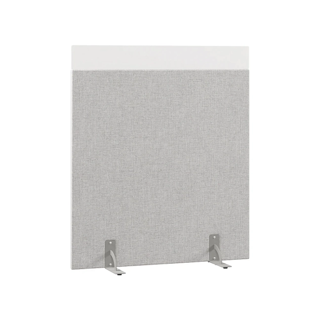 Перегородка акустическая на стационарных опорах Призма ПЗ.АЛ.С-120/150 Рогожка Kiton 05