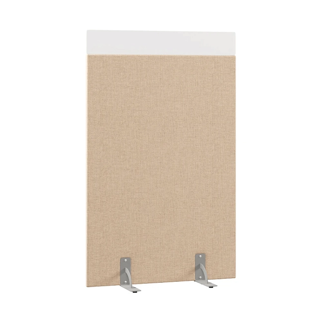 Перегородка акустическая на стационарных опорах Призма ПЗ.АЛ.С-70/160 Рогожка Kiton 02