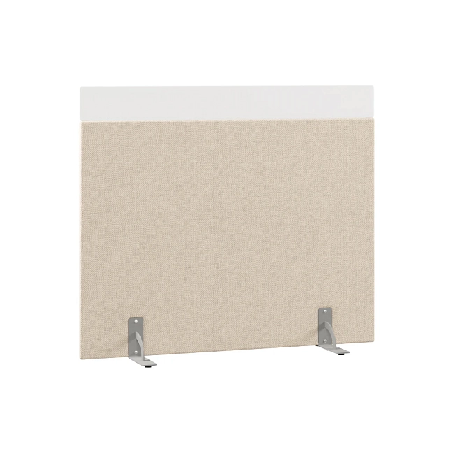 Перегородка акустическая на стационарных опорах Призма ПЗ.АЛ.С-140/120 Рогожка Kiton 01