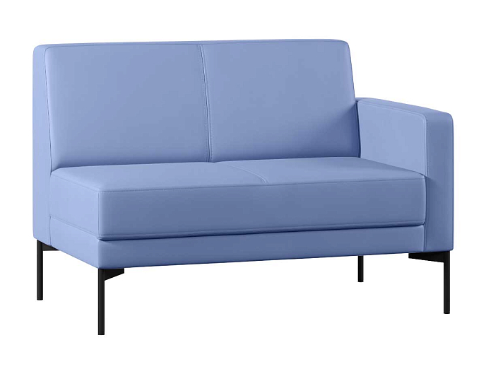 Диван с подлокотником двухместный левый Статус СТ-1П.02(Л) Экокожа Oregon 03