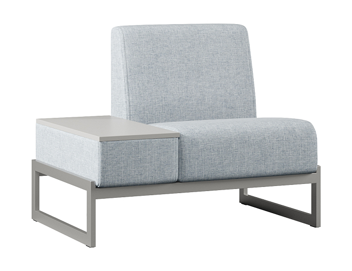 Мягкое кресло со столиком справа Smart SM-01.ST(R) Ткань Ромео 013