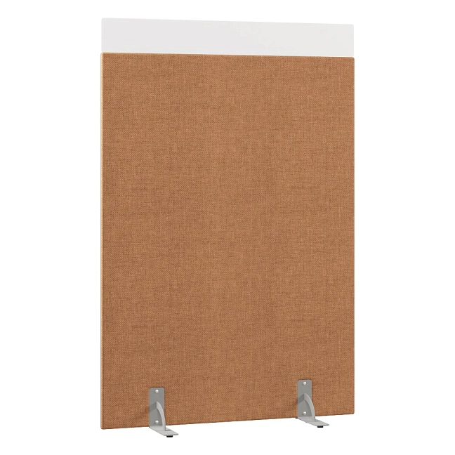 Перегородка акустическая на стационарных опорах Призма ПЗ.АЛ.С-120/180 Рогожка Kiton 10