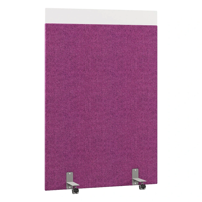 Перегородка акустическая на роликовых опорах Призма ПЗ.АЛ.Р-120/180 Рогожка Kiton 14