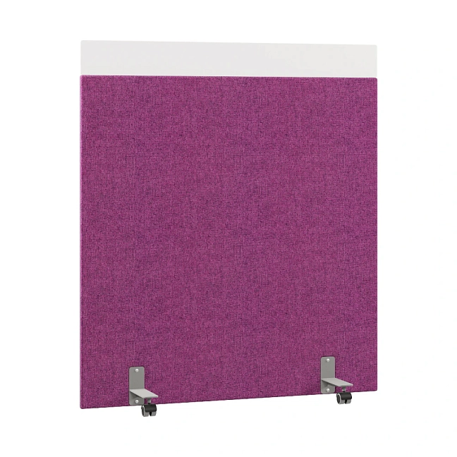 Перегородка акустическая на роликовых опорах Призма ПЗ.АЛ.Р-140/160 Рогожка Kiton 14