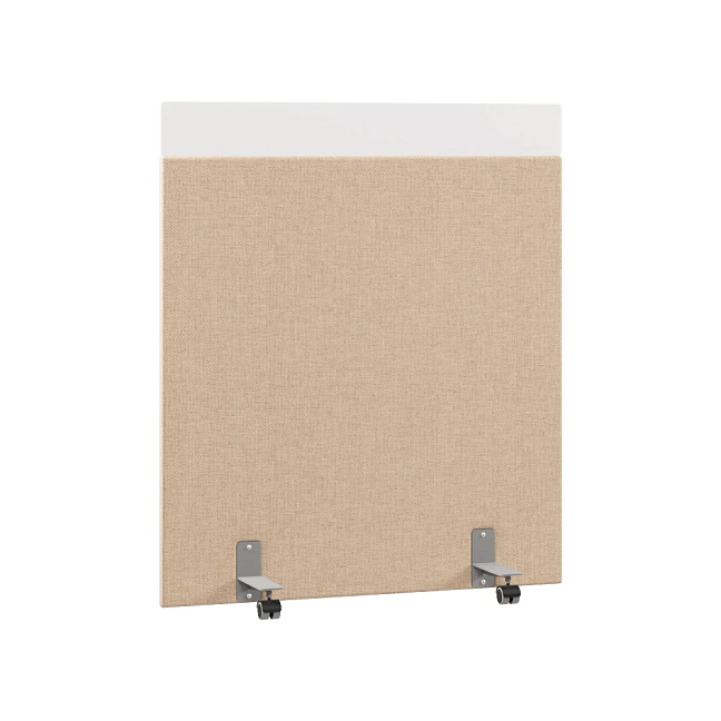 Перегородка акустическая на роликовых опорах Призма ПЗ.АЛ.Р-120/140 Рогожка Kiton 02