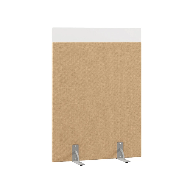 Перегородка акустическая на стационарных опорах Призма ПЗ.АЛ.С-80/150 Рогожка Kiton 03