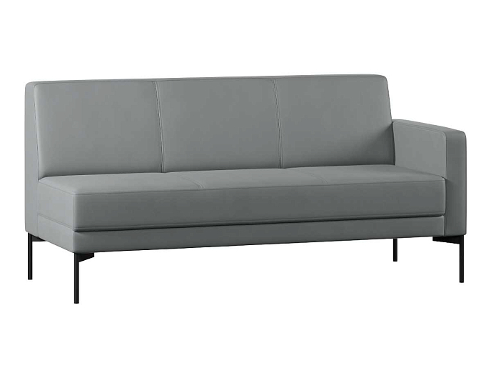 Диван с подлокотником трехместный левый Статус СТ-1П.03(Л) Экокожа Oregon 17