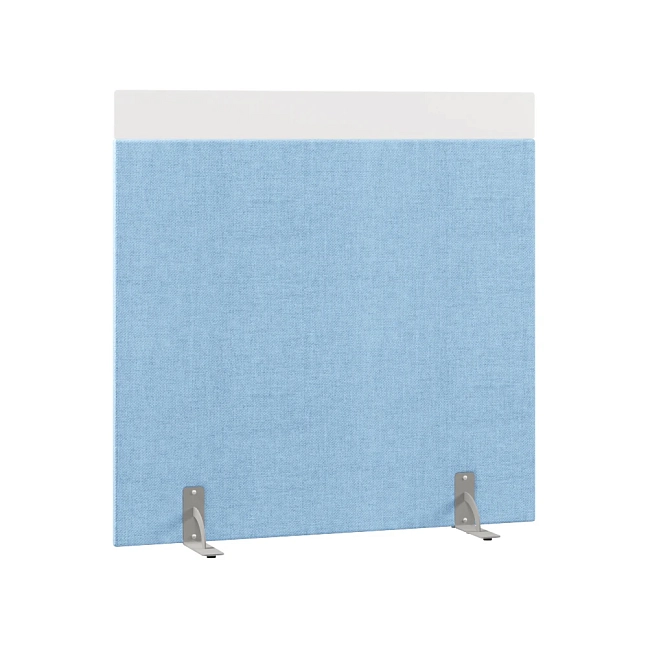 Перегородка акустическая на стационарных опорах Призма ПЗ.АЛ.С-140/140 Рогожка Kiton 11