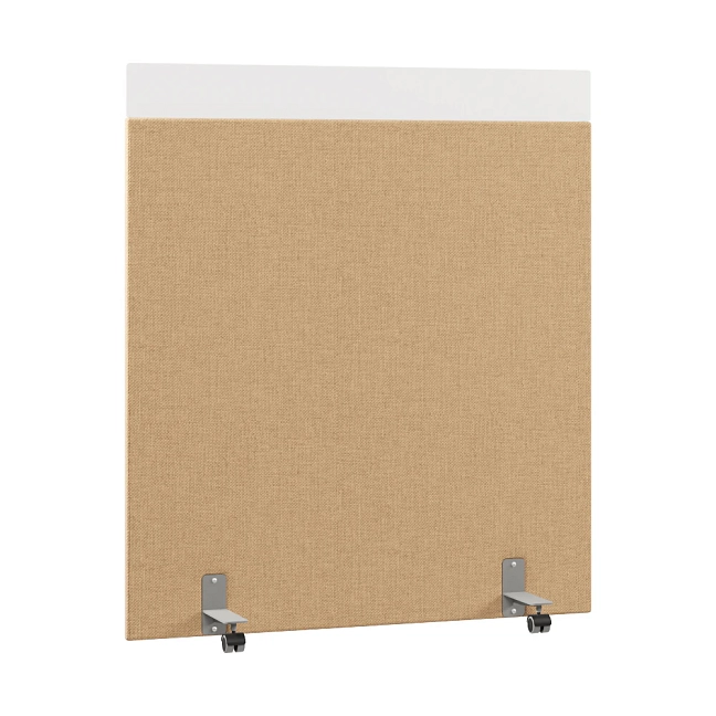 Перегородка акустическая на роликовых опорах Призма ПЗ.АЛ.Р-140/160 Рогожка Kiton 03