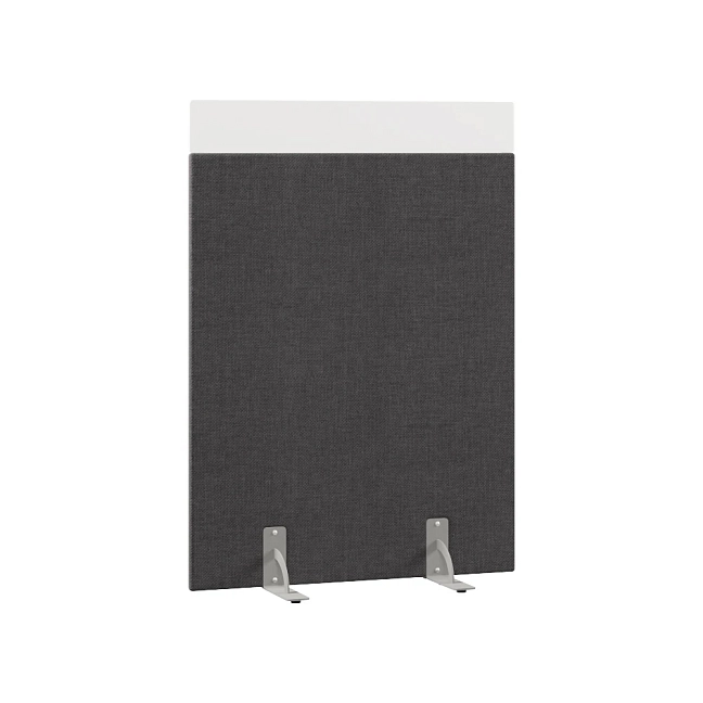 Перегородка акустическая на стационарных опорах Призма ПЗ.АЛ.С-80/150 Рогожка Kiton 07