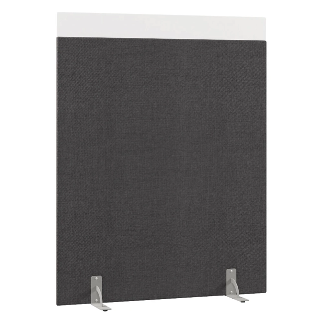 Перегородка акустическая на стационарных опорах Призма ПЗ.АЛ.С-140/180 Рогожка Kiton 07